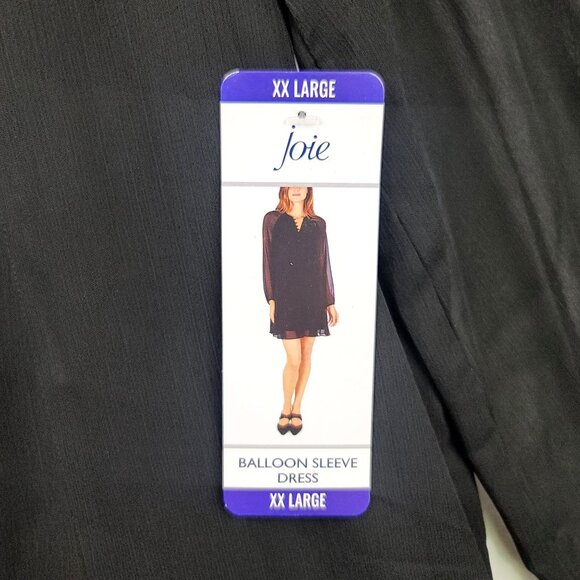 Y2K Balloon Sleeve Sheer XXL Whimsigoth Romantic Flowy Slinky Dress Feminine New - Picture 4 of 12